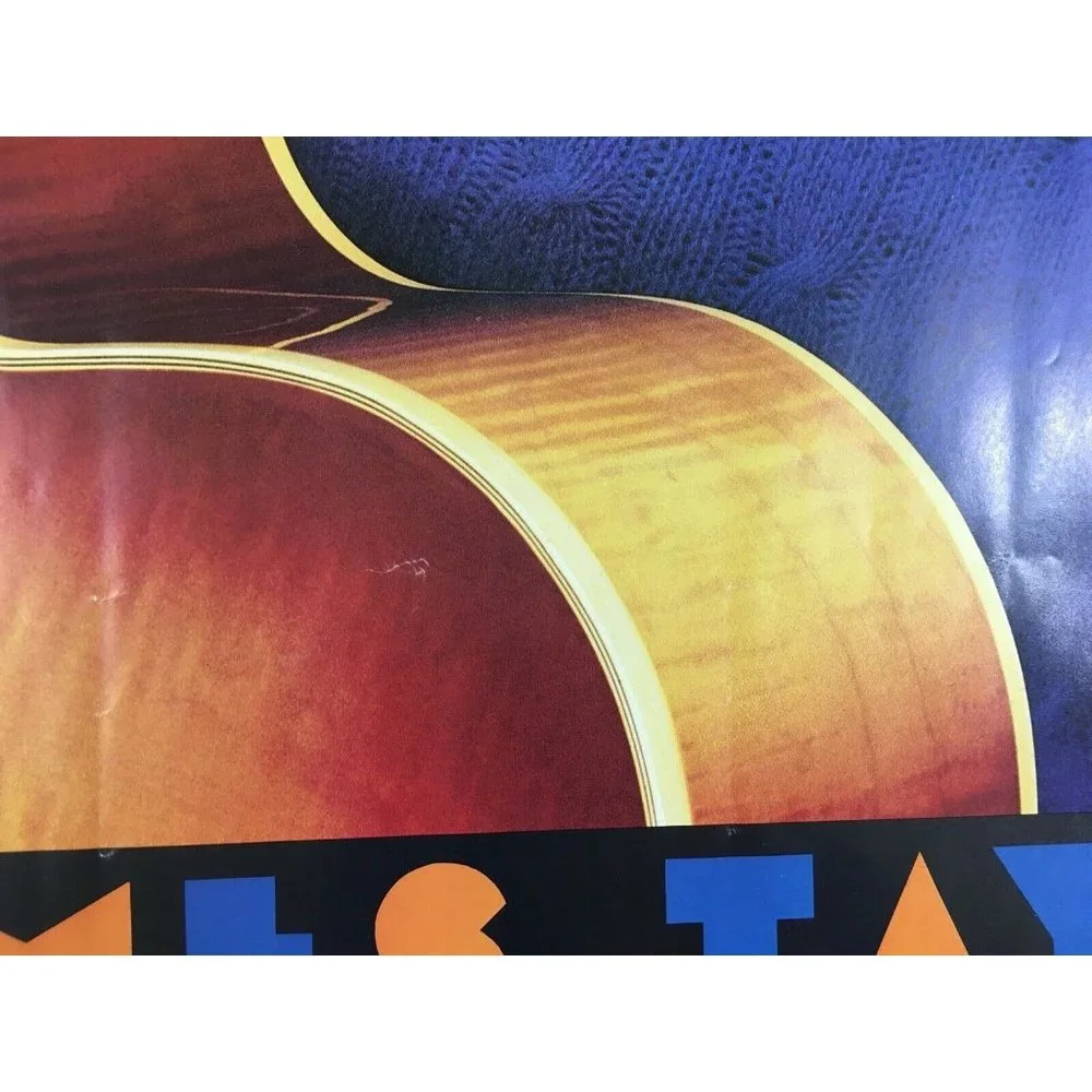 Vtg 1981 James Taylor Record Store Promo Poster Dad Loves His Work - Picture 7 of 12